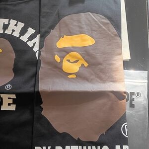A Bathing Ape Big Head Brown Short Sleeve Tee